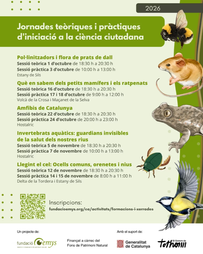 Jornades teòriques i pràctiques d'iniciació a la ciència ciutadana